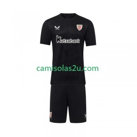 Camisolas de futebol Athletic Bilbao Guarda Redes Criança Equipamento Principal 2025/26 Manga Curta